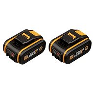 Worx 2x 20 V / 4.0 Ah Akumulátor KIT WA3553.2 - Rechargeable Battery for Cordless Tools