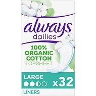 ALWAYS Cotton Protection Large Intímky 32 ks - Slipové vložky