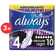 ALWAYS Platinum Secure Night 3×10 pcs - Sanitary Pads