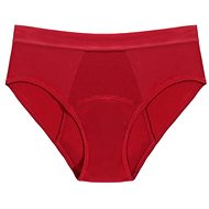 PINKE WELLE Red Bikini - mid-length. and light menstruation, size 4, s. M - Menstruation Underwear