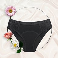 Repettes Classic cut for medium menstruation, pink, merino S - Menstruation Underwear