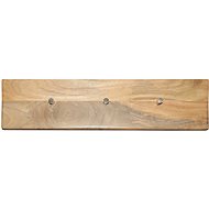 LAKŠMI Hina hanger with 3 hooks 60 × 15 × 2,5 cm, mango wood - Coat Hanger