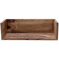 LAKŠMI Wall shelf Rami 50 × 22 made of Indian solid rosewood - only stain - Shelf