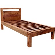 Amba 90 × 200 Indian solid rosewood lacquered wood - only stain - Bed