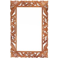 LAKSMI Retro mirror 60 × 90 cm hand carved from solid mango wood - Mango Retro - Mirror