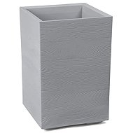 Lamela Flower pot Karo Eco Coffee plate, grey, 400 × 400 × 600 mm - Flower Pot