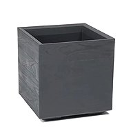 Lamela Flower pot Karo Eco Coffee plate, anthracite, 400 × 400 × 400 mm - Flower Pot