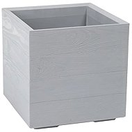 Lamela Flower pot Karo Eco Coffee plate, grey, 400 × 400 × 400 mm - Flower Pot