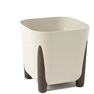 Lamela Flowerpot Frida 29 cm Eco beige, square - Flower Pot