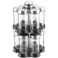 Lamart Set of Spices in the LT7044 STEEL Stand - Spice Container Set