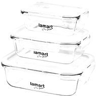 Lamart Súprava sklenených dóz 3 ks Air LT6011 - Dózy na potraviny