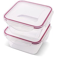 Lamart LT6060 Set of 2 × 0,6 l CLIP square bowls - Food Container Set