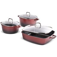 Lamart LT1285 CAST Set of dishes 6 pcs red - Cookware Set