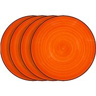 LAMART Set dezertných tanierov 4 ks oranžové LT9057 HAPPY - Súprava tanierov