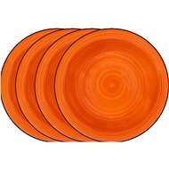 LAMART LT9063 HAPPY Tiefe Teller - 4 Stück - orange - Teller-Set