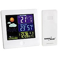 Maclean URZ0860 Wireless weather station with DCF system GreenBlue GB521W white - Weather Station
