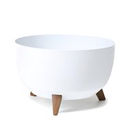 LAMELA Flowerpot ROMA, diameter 47cm, bowl on legs, white - Flower Pot