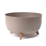 LAMELA Flowerpot ROMA ECO COFFEE, diameter 47cm, bowl on legs, latte - Flower Pot