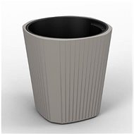 LAMELA Low flowerpot MUZA, size 39 x 39cm, height 41cm, taupe - Flower Pot