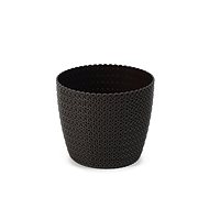 LAMELA MAGNOLIA JERSEY flowerpot, diameter 30cm, height 26cm, mocha - Flower Pot