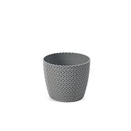 LAMELA Flowerpot MAGNOLIA JERSEY, diameter 30cm, height 26cm, grey - Flower Pot