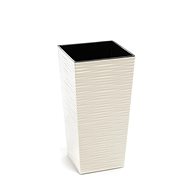 LAMELA Flowerpot FINEZIA DLUTO - indentation 35 x 35cm, height 68cm, cream - Flower Pot