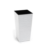 LAMELA Flowerpot FINEZIA DLUTO - 40 x 40cm, height 75cm, white - Flower Pot