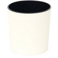 LAMELA Flowerpot MALWA DLUTO - indented, diameter 30cm, height 30.5cm, cream - Flower Pot