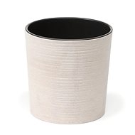 LAMELA Květináč MALWA ECO DLUTO - vroubek, průměr 25 cm, výška 25.5 cm, bílý - Květináč