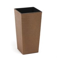 LAMELA Flowerpot FINEZIA ECO WOOD DLUTO, 30 × 30 × 57 cm, natur - Flower Pot