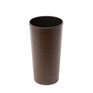 LAMELA Flowerpot LILIA DLUTO - indented, 250 mm, mocha - Flower Pot