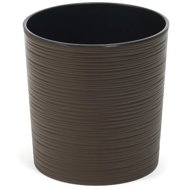 LAMELA Flowerpot MALWA DLUTO - indented, 250 mm, mocha - Flower Pot