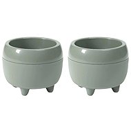 Lamela Flowerpot MONA 23 cm, grey-green, set of 2 - Flower Pot