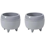 Lamela Flowerpot MONA 23 cm, grey, set of 2 - Flower Pot