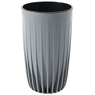 Lamela Flowerpot MIRA diameter 25 cm, tall, grey - Flower Pot
