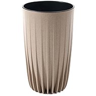 Lamela Flowerpot MIRA diameter 25 cm, tall, coffe latte - Flower Pot