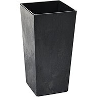 Lamela Flowerpot FINEZIA 30 × 30 cm, concrete-black effect - Flower Pot