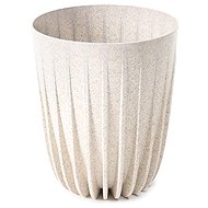 Lamela Flowerpot MIRA diameter 30 cm, wood white - Flower Pot