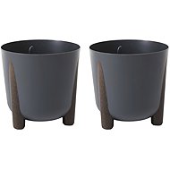 Lamela Flowerpot FRIDA 21 cm, recycled, anthracite, set of 2 - Flower Pot