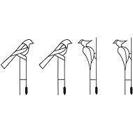 Slat Plant support UH 45 cm, birds, 4 pcs - Plant Support