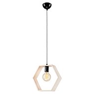 Lamkur LM-1.4.2 WHITE material steel, wood 34942 single lamp - Chandelier
