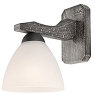 Lamkur KM-1.55 GRAFIT material wood / glass 27463 wall lamp - Wall Lamp