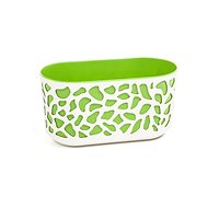 LAMELA Chest DUET, 40 x 19.5 cm, height 20.5 cm, cream/light green - Flower Box