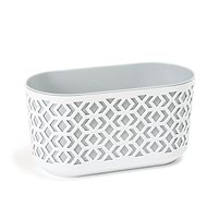 LAMELA Chest AZTEK, 40 x 19.5 cm, height 20.5 cm, grey/white - Flower Box