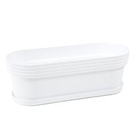 LAMELA Chest JERSEY 50 x 19.5cm, height 17cm, white - Flower Box