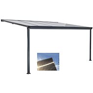 LANITPLAST Aluminium pergola WALL 33 anthracite + bronze PC - Pergola