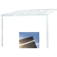LANITPLAST Aluminium pergola WALL 33 white + bronze PC - Pergola