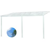 LanitPlast Wall 43 FSX white + clear full PC (without chambers) - Pergola