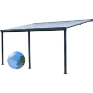 LanitPlast Wall 53 FSX anthracite + clear full PC (without chambers) - Pergola