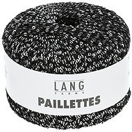 LANG YARNS Paillettes Sequin Yarn, 25g, Black - Yarn